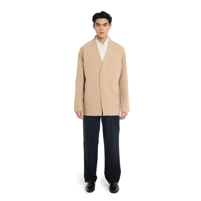 BROWN COLLARLESS OUTER - Image 2