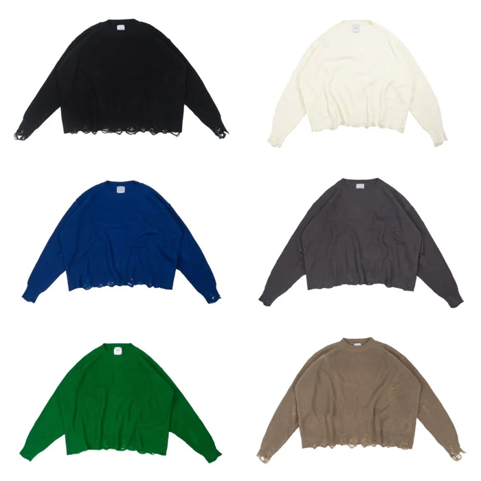 Distress Knit Sweater - Image 2