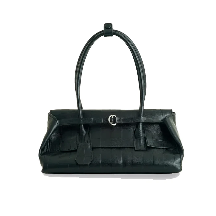 ESSENS BAGUETTE BAG  CHECK BLACK - Image 8