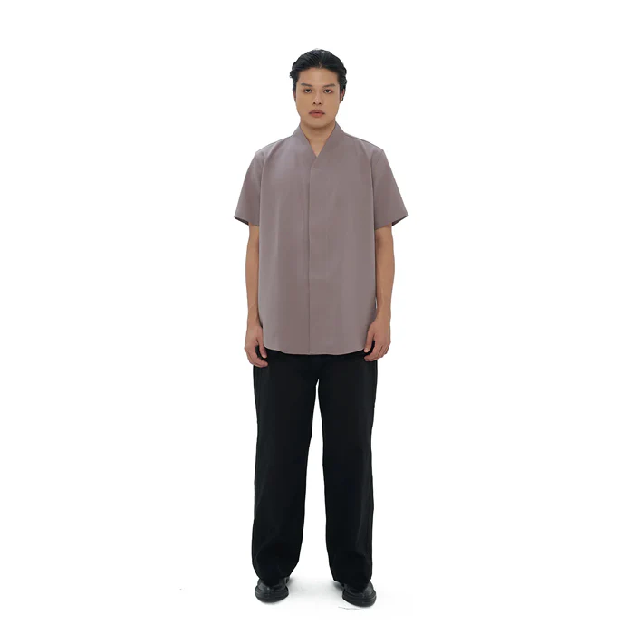 ETOUPE COLLARLESS PART 5 SHORTSLEEVES JS - Image 2