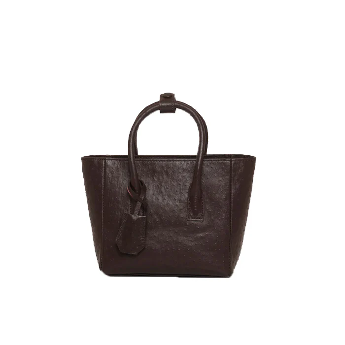 MINI ESSENS BAG OSTRICH BROWN - Image 8