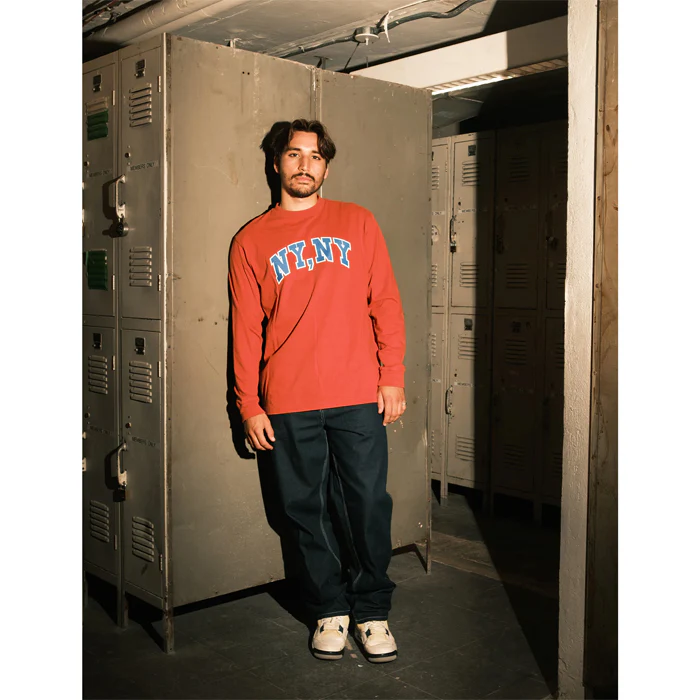 NY LONG SLEEVE T-SHIRT - RUST ORANGE - Image 4