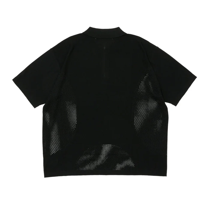 VENTILATION MESH KNIT ZIP POLO - Image 2